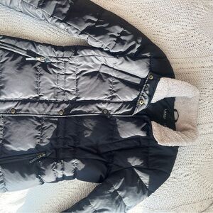 Ralph Lauren Black Jacket with Cream Sherpa Lining